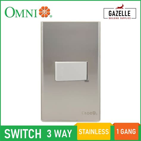 Omni Wide Series Way Switch Stainless Plate Gang Lazada Ph