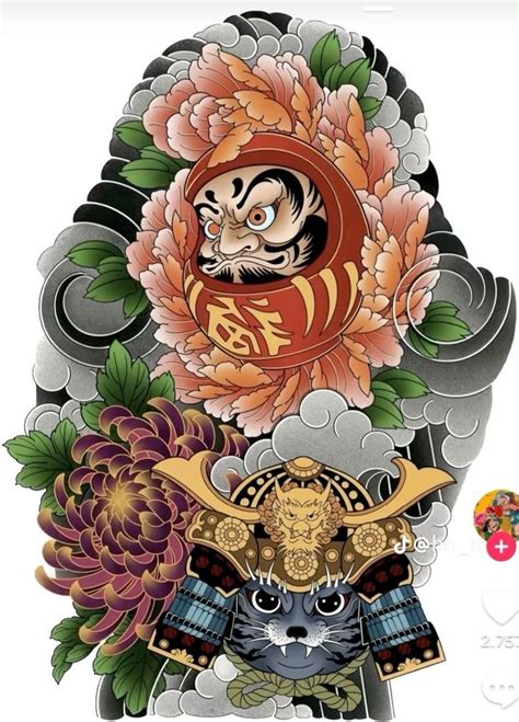 Pin by Thiệu Tatoo on Daruma in 2024 Japan tattoo design Japanese