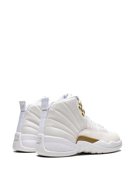 Jordan X Ovo Air Jordan Retro White Metallic Gold Sneakers White