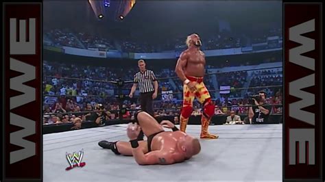 Brock Lesnar Vs Hulk Hogan Smack Down August 8 2002 YouTube