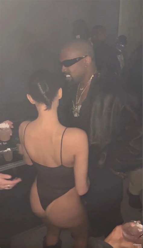 Bianca Censori Flashes Her Nude Boobs In A See Through Bodysuit Photos Allpornimages