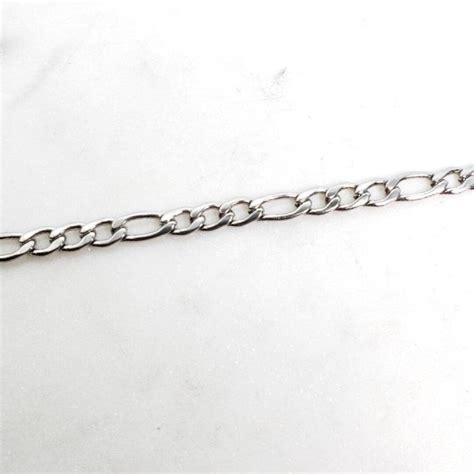 Figaro Stainless Steel Chain by the Foot Jewelry Necklaces - Etsy