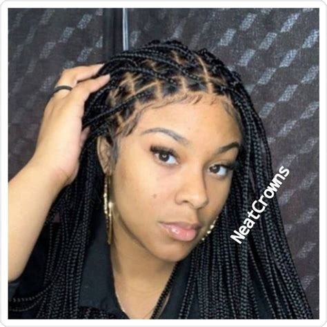 READY To SHIP Knotless Box Braided Wig For Black Women Etsy Braids