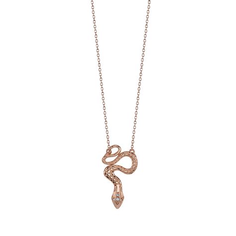 Stone Fox Bride Snake Pendant Necklace Iconery