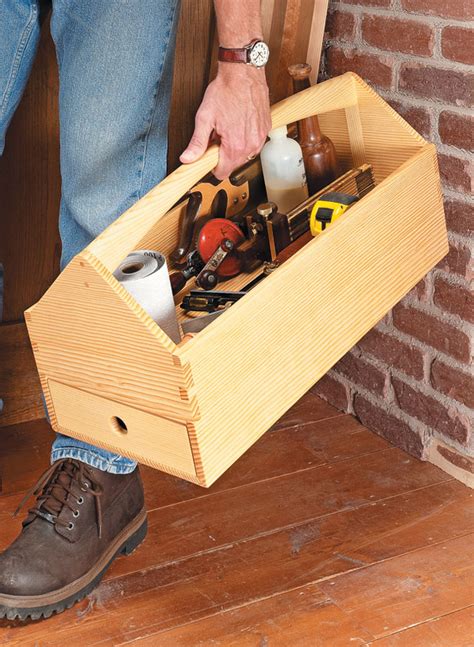 Dovetailed Tool Tote Woodworking Project Woodsmith Plans