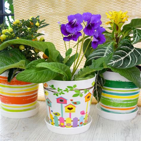 Пластиковые горшки для растений