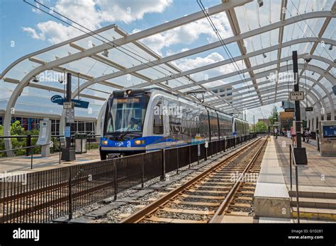 Charlotte Caroline Du Nord Un Train Dans Une Gare De Uptown