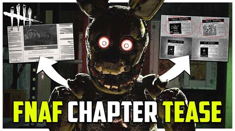 Fnaf Chapter Officially Teased Dead By Daylight Dead By Daylight