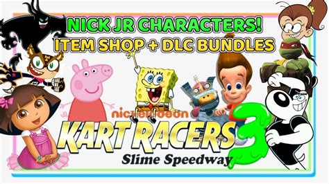 Nickelodeon Kart Racers Slime Speedway New Item Shop Cosmetics Dlc