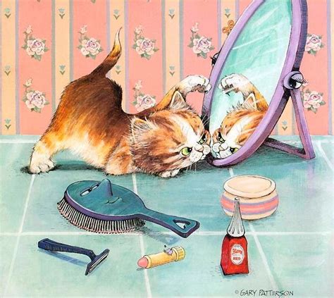 Gary Patterson Whimsical Cats Cats Illustration Cat Art