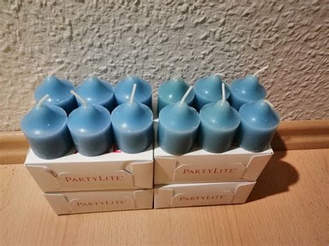 Partylite Votivkerzen Sea Salt And Sage 24 Stück Neu And Ovp Ebay