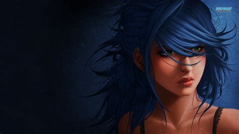 Blue Hair wallpaper | 1366x768 | #3866