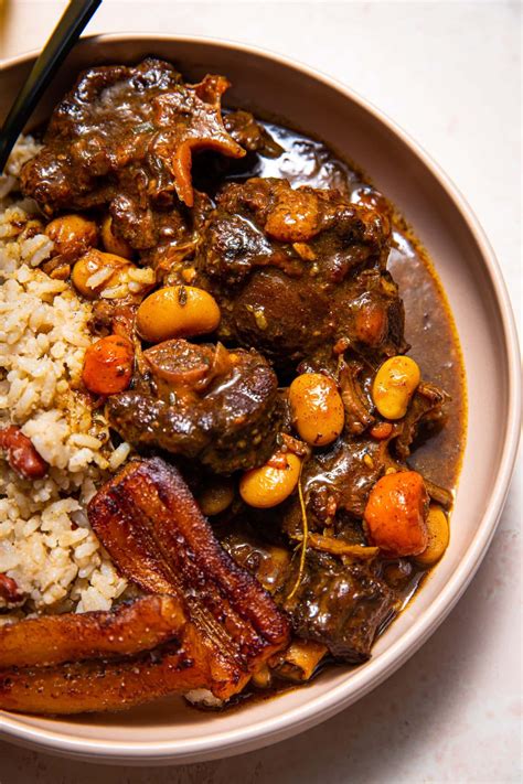 So Fall Off The Bone Tender And Succulent Are These Jamaican Stewed Oxtails Slowly Braised In A