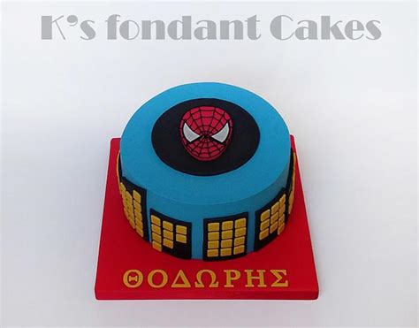 Spiderman Cake Decorated Cake By K S Fondant Cakes Cakesdecor