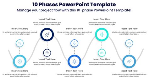 Premium 10 Phases Powerpoint Template Professional Powerpoint Infographic