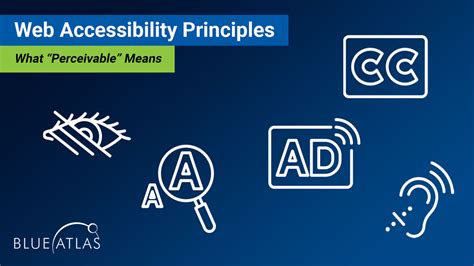 Part 1 The Perceivable Web Accessibility Principles Pillar