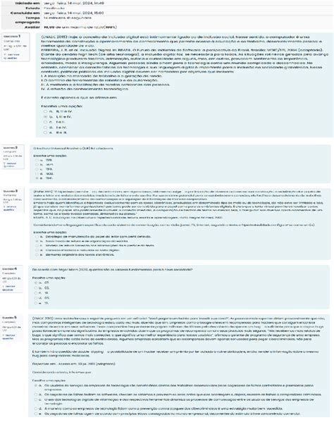 Introdução à Educação a Distância Questionário Online Introdução à