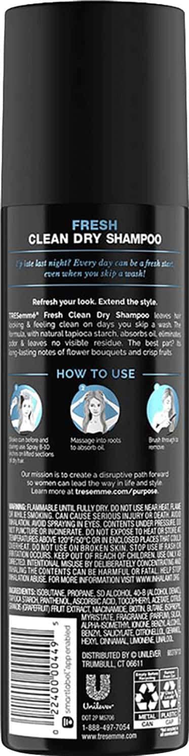 Buy Tresemme Fresh And Clean Dry Shampoo Hair Spray Instantly Refreshes