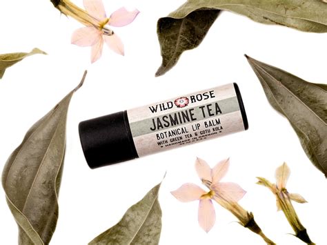 Jasmine Tea Botanical Lip Balm With Green Tea Organic Etsy