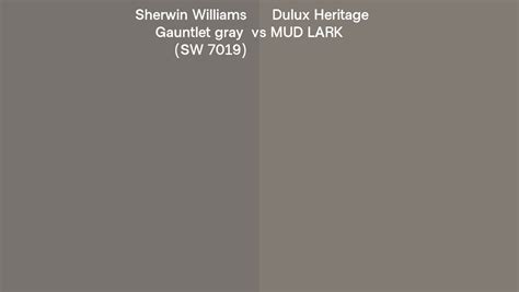 Sherwin Williams Gauntlet Gray SW 7019 Vs Dulux Heritage MUD LARK