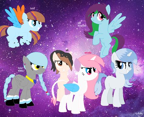 My New Mane 6 By Wendypony On Deviantart