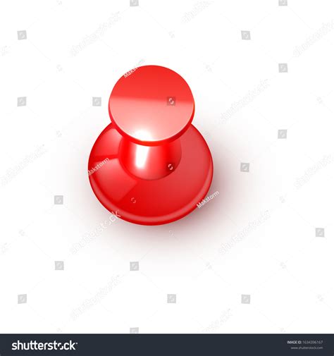 Realistic Vector Plastic Glossy Red Push Stock Vector (Royalty Free ... 