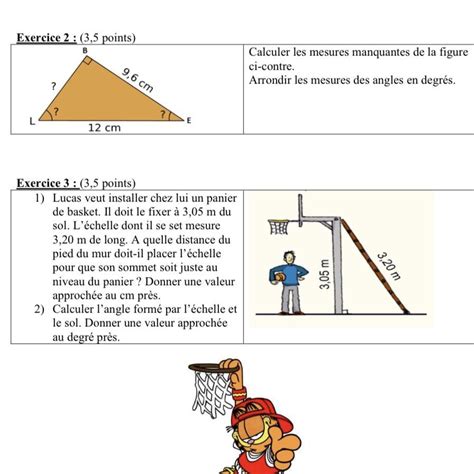 Calculer Les Mesures Manquantes De La Figure Ci Contre Arrondir Les