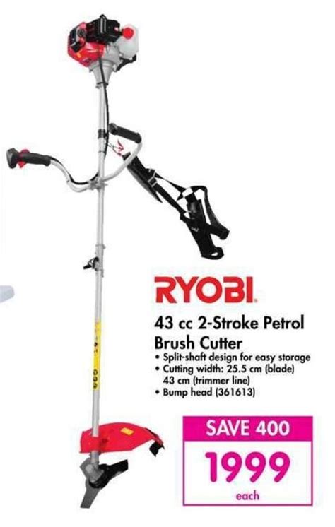 Ryobi 43 Cc 2 Stroke Petrol Brush Cutter Offer At Makro