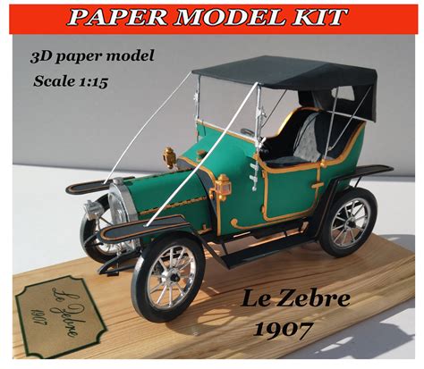 Paper Model Car Paper Model Kit Papercraft 3d Car Model Kits Handmade Model Paper Model Plans ...