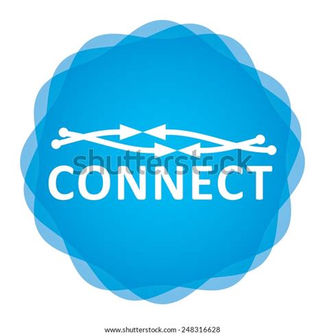 Connetion Icon Communication Concept Abstract Illustration Stock Vector