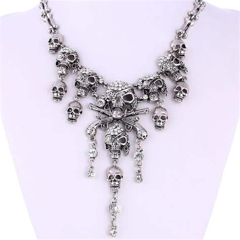 Collier Pirate Femme Jolly Roger