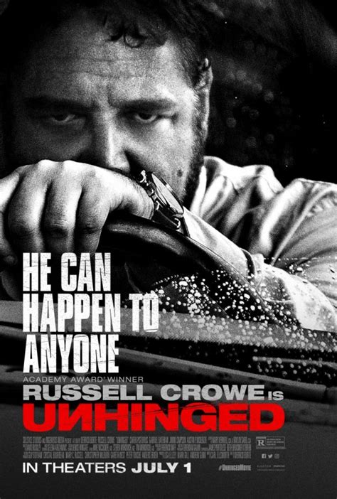 Russell Crowe is Unhinged on poster for new psychological thriller