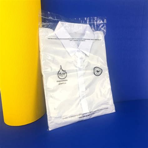 Custom Clear Polybag D2w Oxo Biodegradable Self Adhesive Plastic Bag