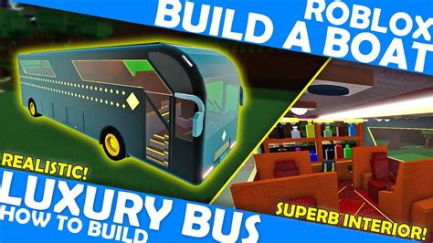 REALISTIC LUXURY BUS With Functional Interiors How To Make Roblox