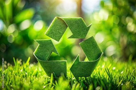 Recycling Symbol A Close Up Image Of The Universally Recognized