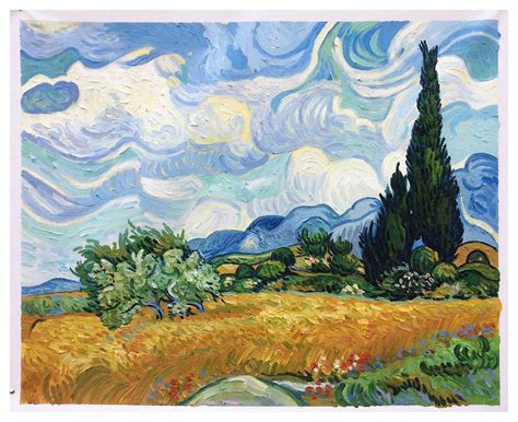 Wheat Field With Cypresses At The Haude Galline Near Eygalieres