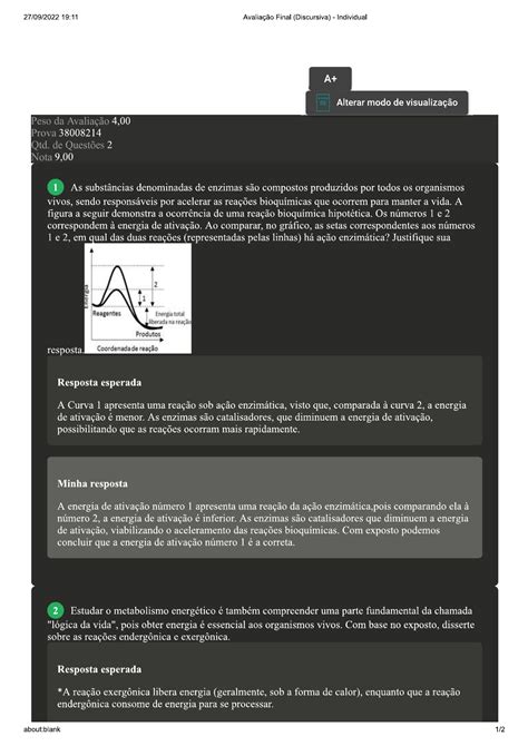 Uniasselvi Bioqu Mica B Sica E Metabolismo Bioqu Mica I