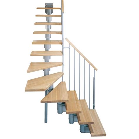 Shop Arke Kompact x 9.9-ft Gray Modular Staircase Kit at Lowes.com