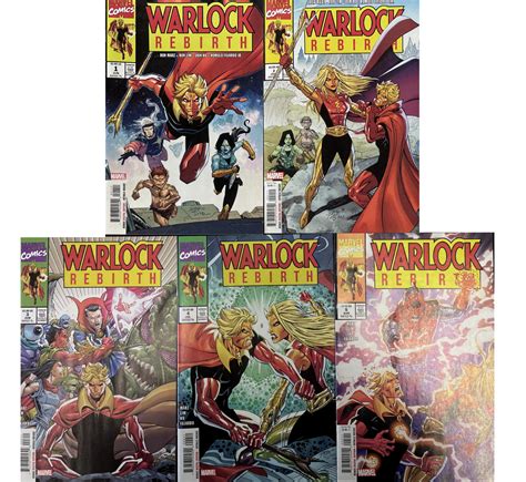 2023 Warlock Rebirth 1 5 Complete Set 1 2 3 4 5 Comic Books