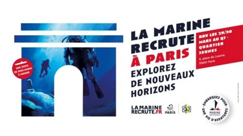 La Marine Recrute Paris Les Et Mars Lignes De D Fense