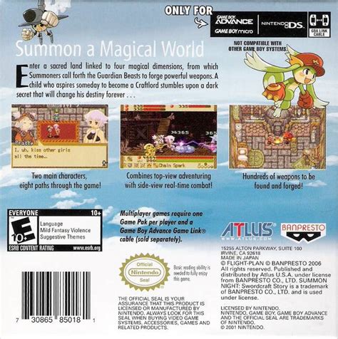Summon Night Swordcraft Story Gba Luliwizards
