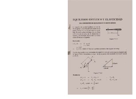 Fisica Ejercicios Resueltos Soluciones Equilibrio Y Elasticidad