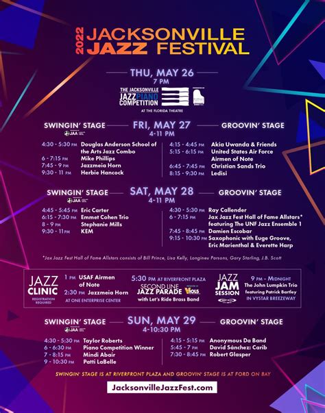 Jazz Fest 2025 Schedule Riley Zoya