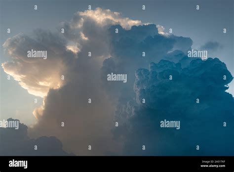 Storm cloud formation of anvil clouds Stock Photo - Alamy