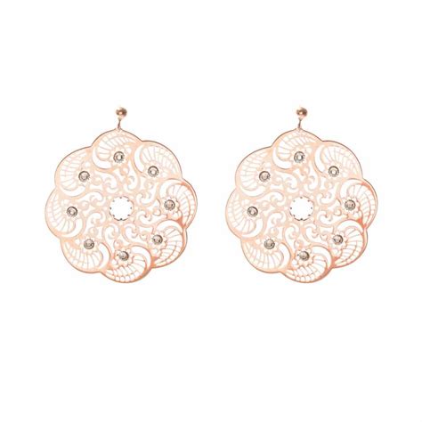 Boucles D oreilles Nymphéa Rose Orus Bijoux