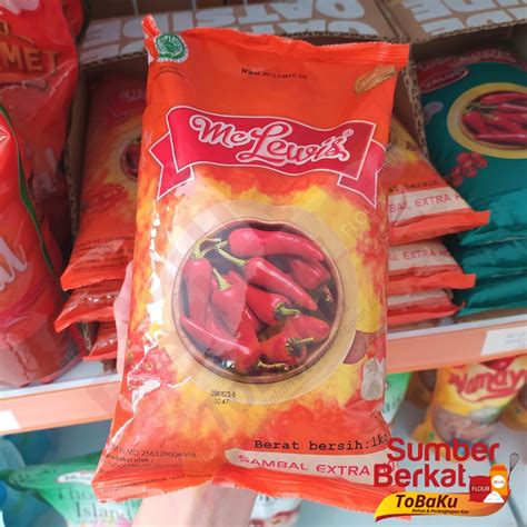 Jual Mc Lewis Saus Sambal Extra Hot 1 KG Saus Sambal Extra Pedas Murah