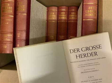 Sachbücher Ratgeber Der Grosse Herder 12 Bände lexikon Acheter sur