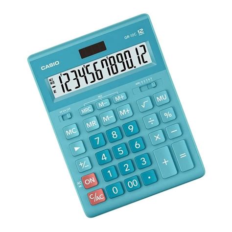 Casio Gr-12C-Lb 12 Mavi 12 Hane Masa Üstü Hesap Makinesi « Uygun Fiyat ...