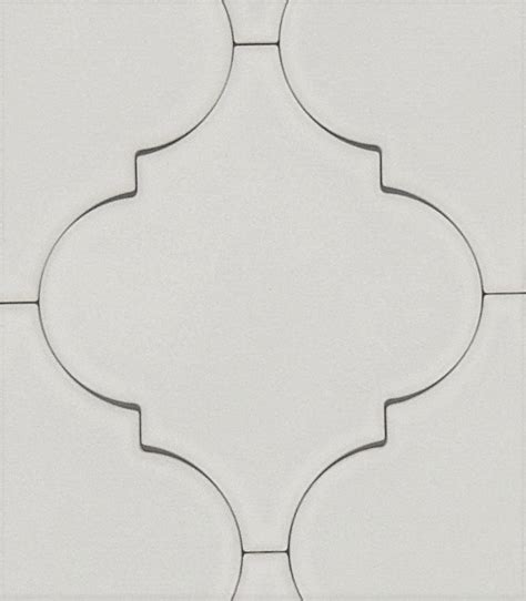 White Porcelain Arabesque Tile Matte Arabesque Tile