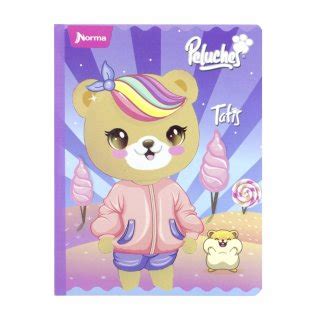 Cuaderno Cosido 100 Hojas Doble Linea Peluches Fantasy Copos De Algodón